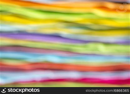 stack of colorful sticky notes abstract - out of focus abstract