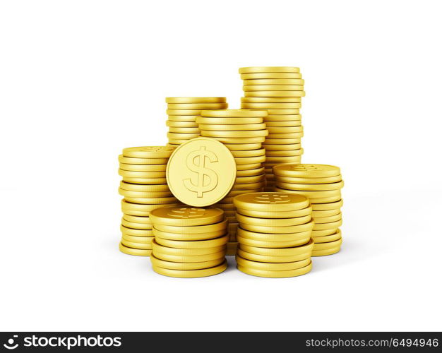 stack of dollar coins