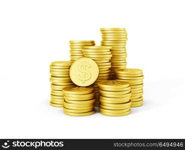 stack of dollar coins
