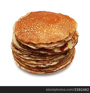 stack of pancakes - russian traditional food