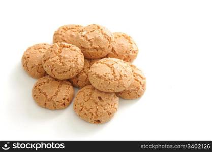 Stack of round homemade cookies
