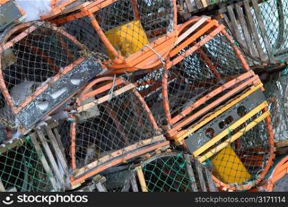 Stacked Crab Pots