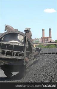 Stacker coal exploration and machine