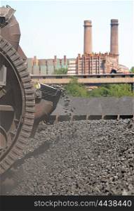 Stacker coal exploration and machine