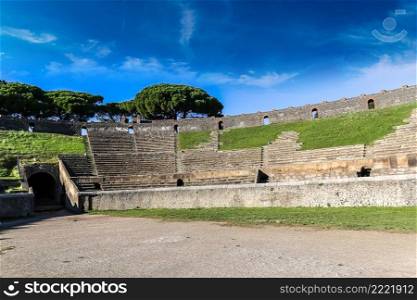 Stadium in Pompeii city  destroyed  in 79BC by the eruption of Mount Vesuvius