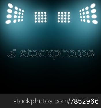 stadium lights at night and stadium