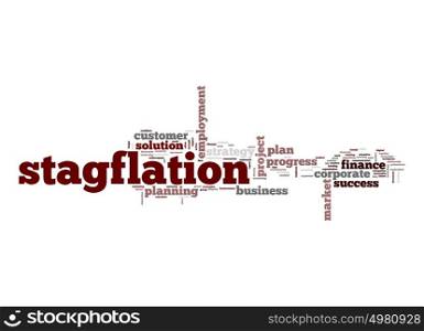 Stagflation word cloud