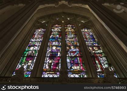 Stain Glass Window in Memorial Chamber, Peace Tower of Parliament Buildings, Parliament Hill, Ottawa, Ontario, Canada