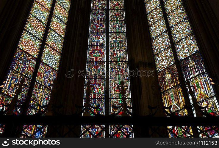 Stained glass windows in the Cologne Cathedral