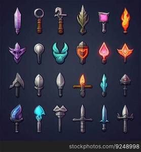stainless knife weapon game ai generated. blade, sharp steel, cut metal stainless knife weapon game illustration. stainless knife weapon game ai generated
