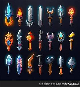 stainless knife weapon game ai generated. blade, sharp steel, cut metal stainless knife weapon game illustration. stainless knife weapon game ai generated