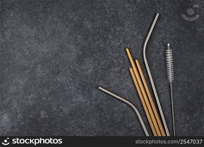 stainless metallic straws cleaning tool
