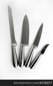 Stainless steel knifes collection