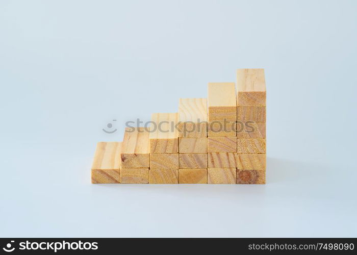 Stair shape decoratewooden block .