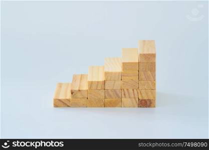 Stair shape decoratewooden block .