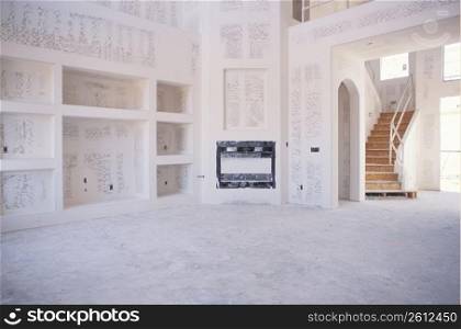 Staircase in empty room