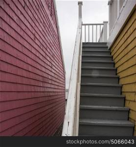 Staircase in Spinnakers Landing, Summerside, Prince Edward Island, Canada