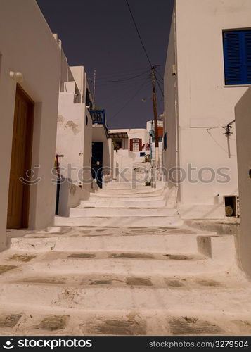 Stairs in Mykonos Greece