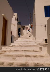 Stairs in Mykonos Greece