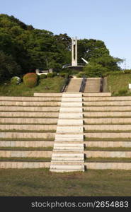 Stairs in park landscape