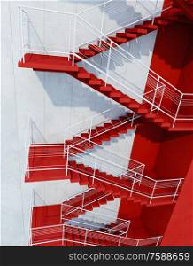 stairs leading upward, 3d rendering