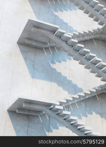 stairs leading upward, architectural composition