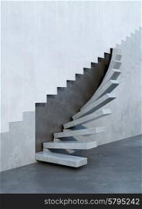 stairs leading upward, architectural composition
