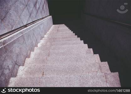 Stairway down the building