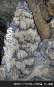 stalagmite in Magura cave Bulgaria