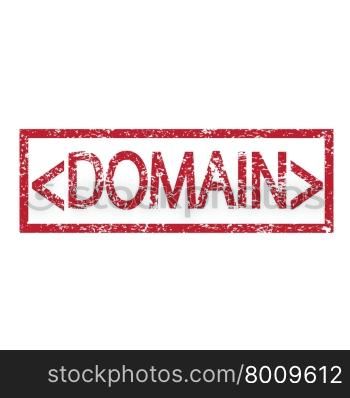 Stamp text DOMAIN