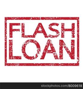Stamp text FLASH LOAN