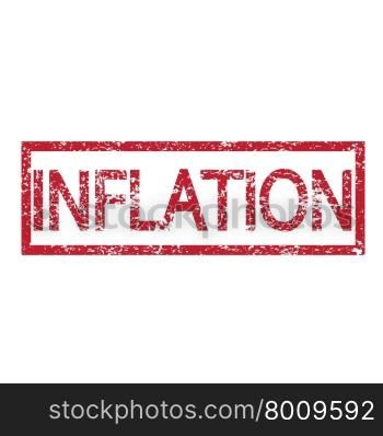Stamp text INFLATION