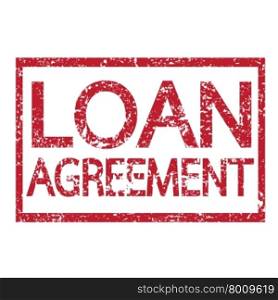 Stamp text LOAN AGREEMENT