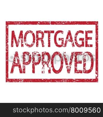Stamp text MORTGAGE APPROVED