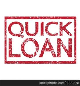 Stamp text QUICK LOAN