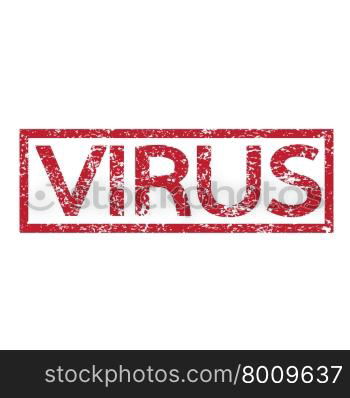 Stamp text VIRUS