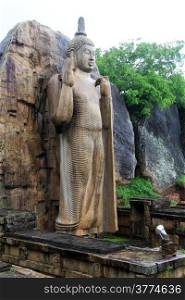 Standing Aukana Buddha in Sri Lanka