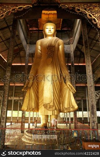 Standing Buddha on the Mandalay hill, Myanmar