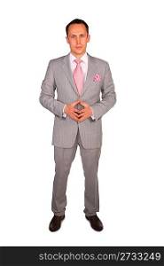 standing young businessman