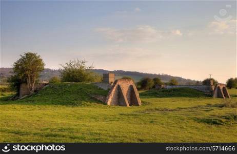 Stanton air-raid shelters, Gloucestershire, England.