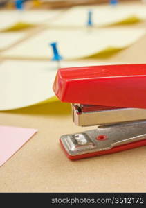 stapler on the desk, office, still life