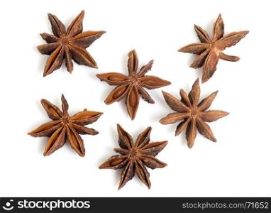 star anise in front of white background