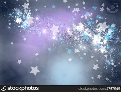 Star background. Abstract background image with bokeh lights and stars