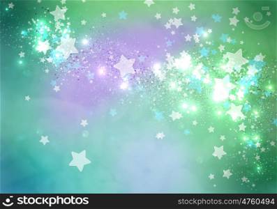 Star background. Abstract background image with bokeh lights and stars