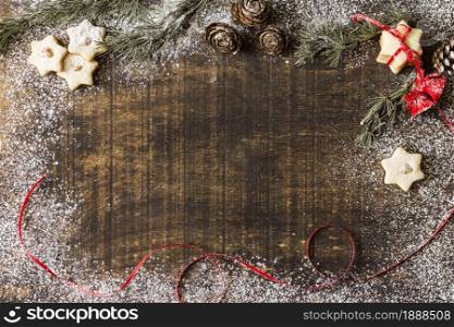 star cookies with fir tree branches. Resolution and high quality beautiful photo. star cookies with fir tree branches. High quality and resolution beautiful photo concept
