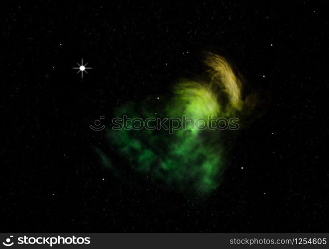 "Star field in space a nebulae and a gas congestion. "Elements of this image furnished by NASA".. Star field in space and a nebulae."