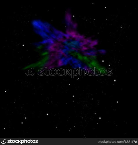 "Star field in space a nebulae and a gas congestion. "Elements of this image furnished by NASA".. Star field in space and a nebulae."