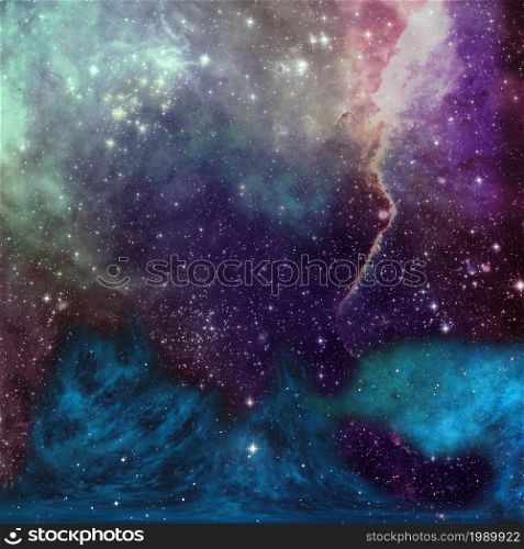 Star field in space a nebulae and a gas congestion. Elements of this image furnished by NASA .. Star field in space and a nebulae