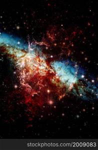 Star field in space, a nebulae and a gas congestion. Star field in space and a nebulae