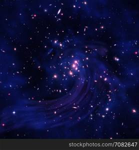 "Star field in space and a nebulae. Star field in space a nebulae and a gas congestion. "Elements of this image furnished by NASA"."